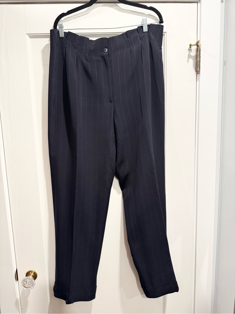 VTG Liz Claiborne 100% Silk Paperbag Waist Trouser Pants 14 Office Career